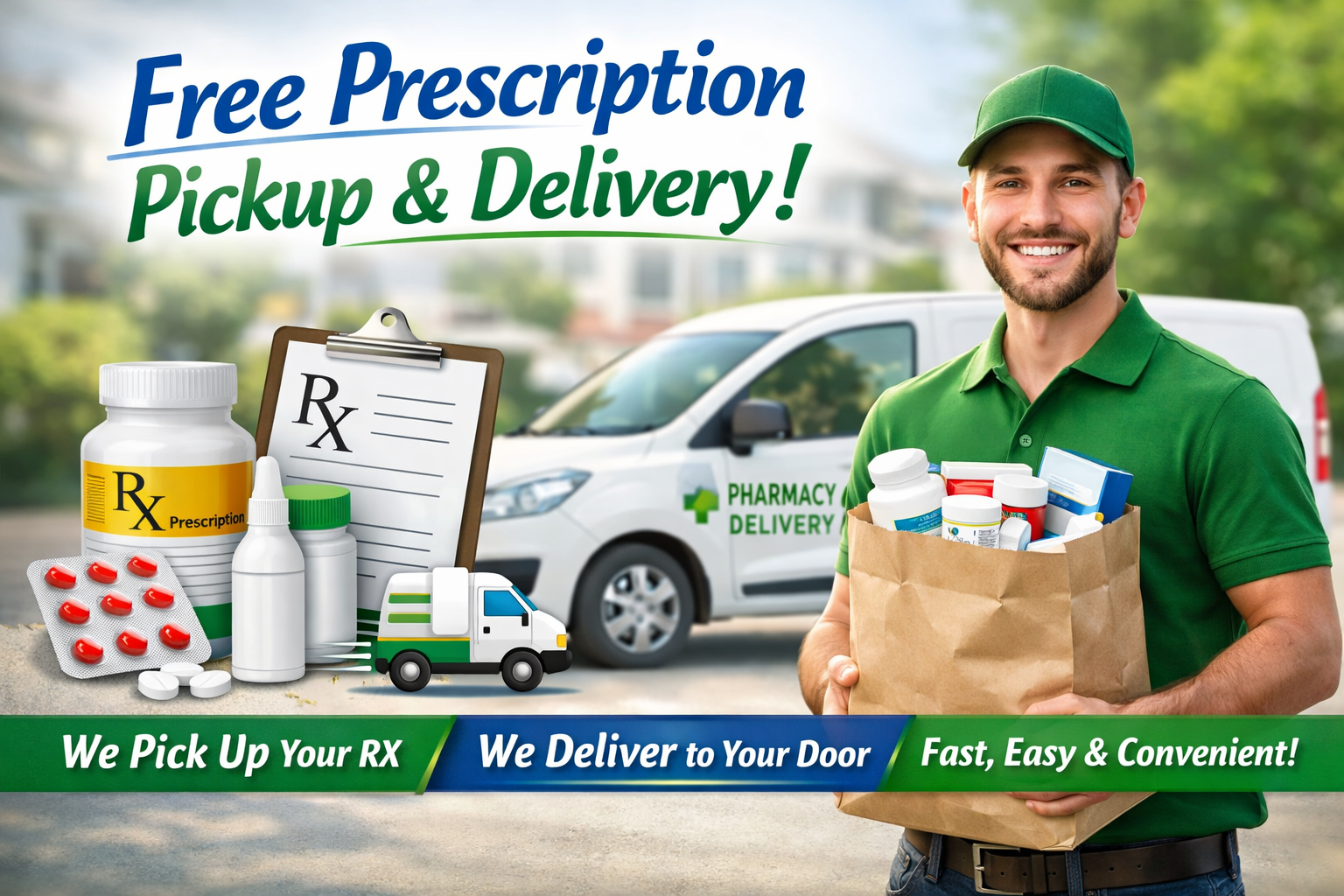 free pharmacy pickup and delivery service